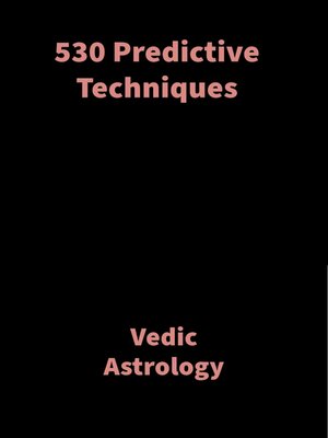 cover image of 530 Predictive Techniques